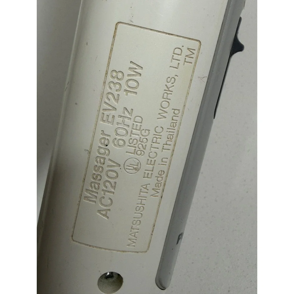 Panasonic Reach Easy Swivel Head Electric Massager EV238 White Gray Corded 10W